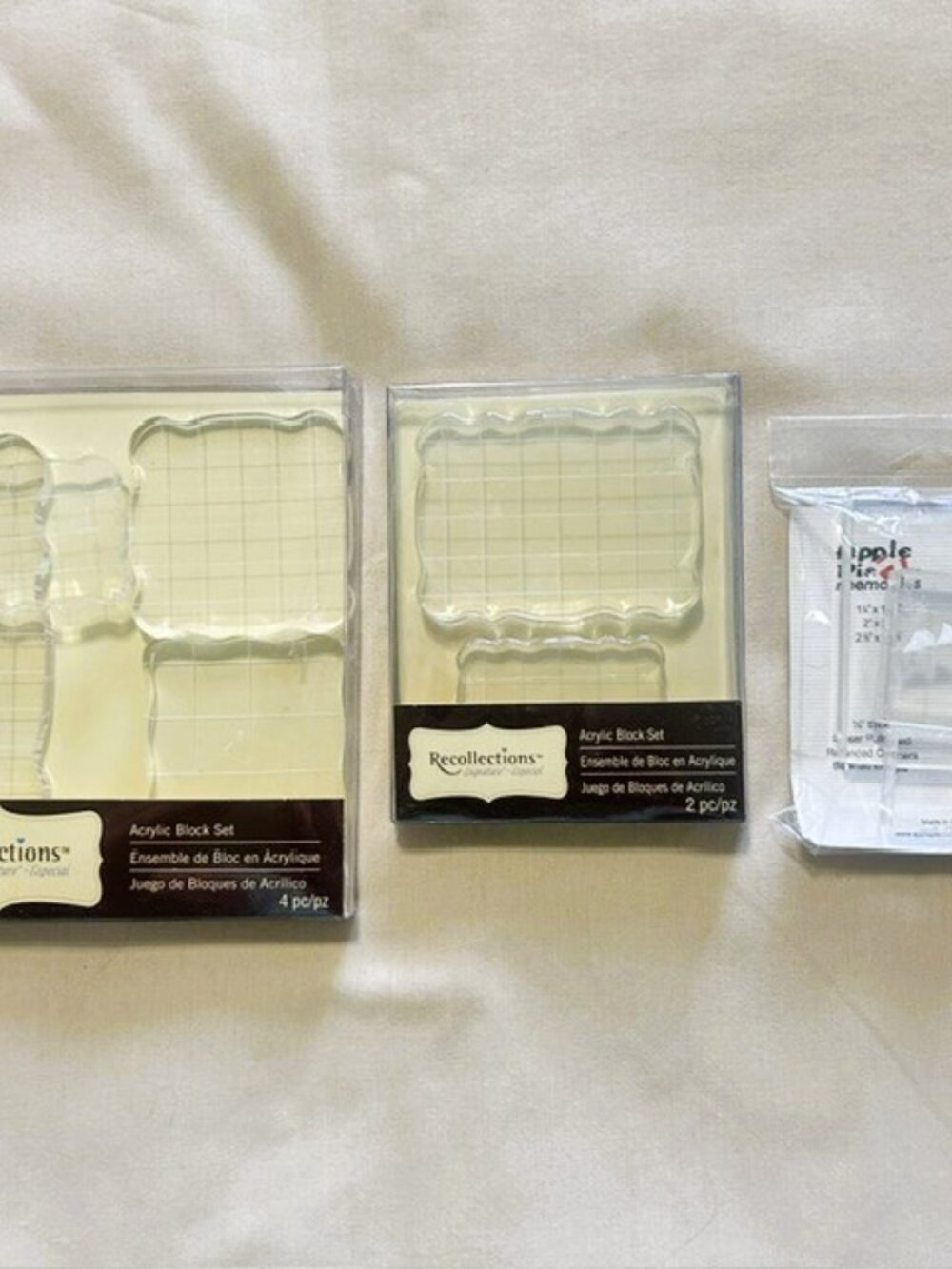 Recollections Signature Apple Pie Acrylic Durable Block Sets 9 Pieces Read